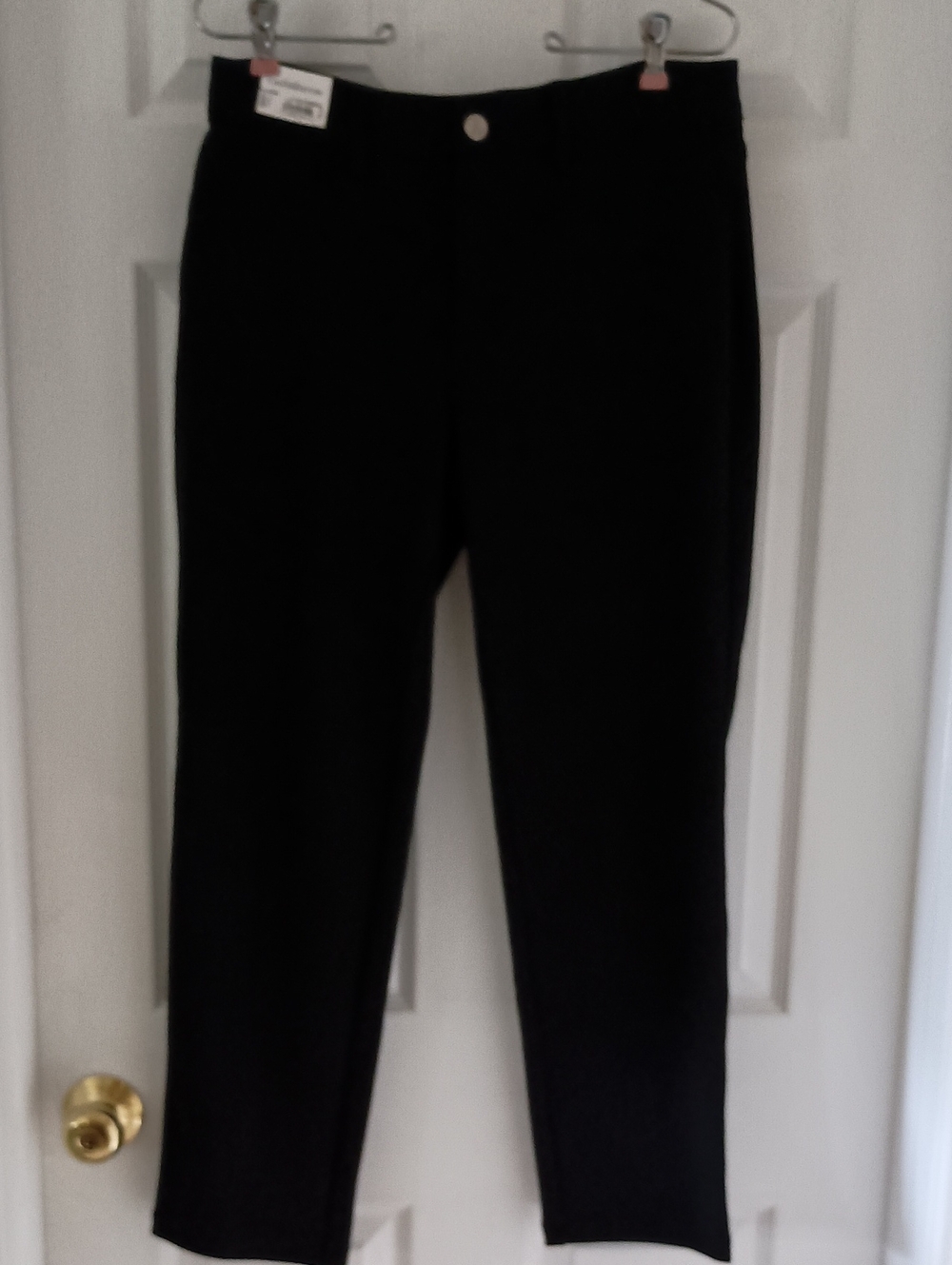 croft & barrow Black Straight Leg Pants